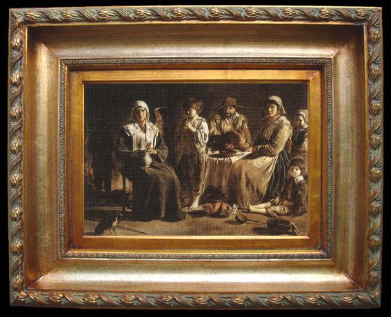 framed  Louis Le Nain The Peasant Family, Ta059-2